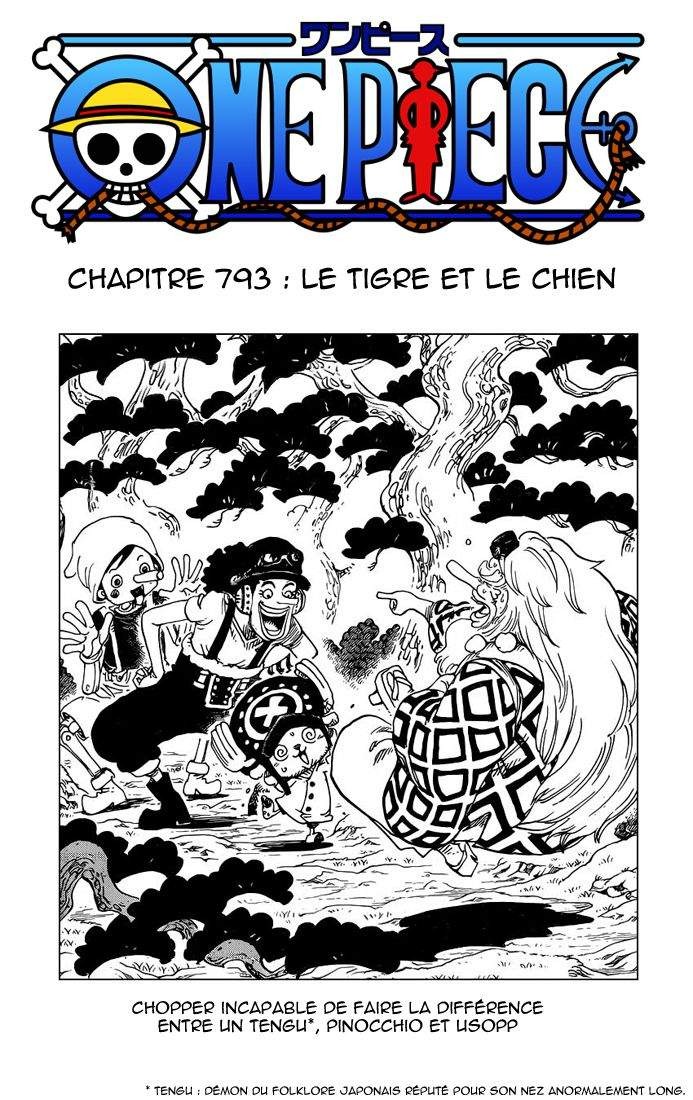 One Piece Scan 793 Le Tigre Et Le Chien Lire One Piece Scan En Ligne