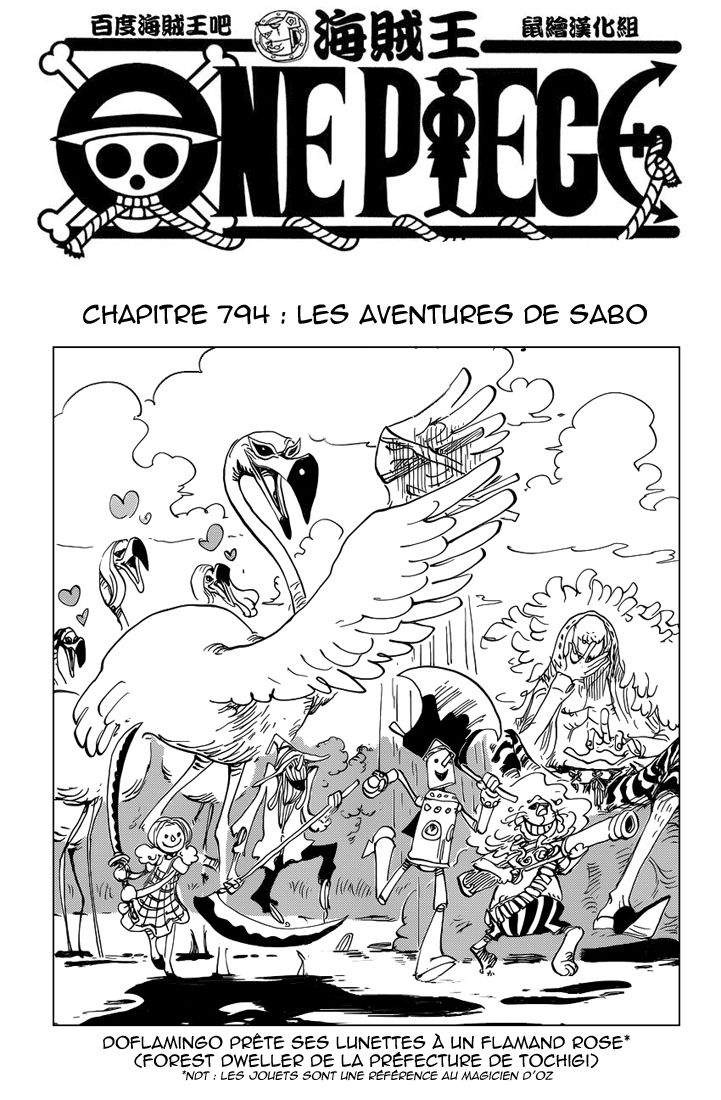 One Piece Scan 794 Les Aventures De Sabo Lire One Piece Scan En Ligne
