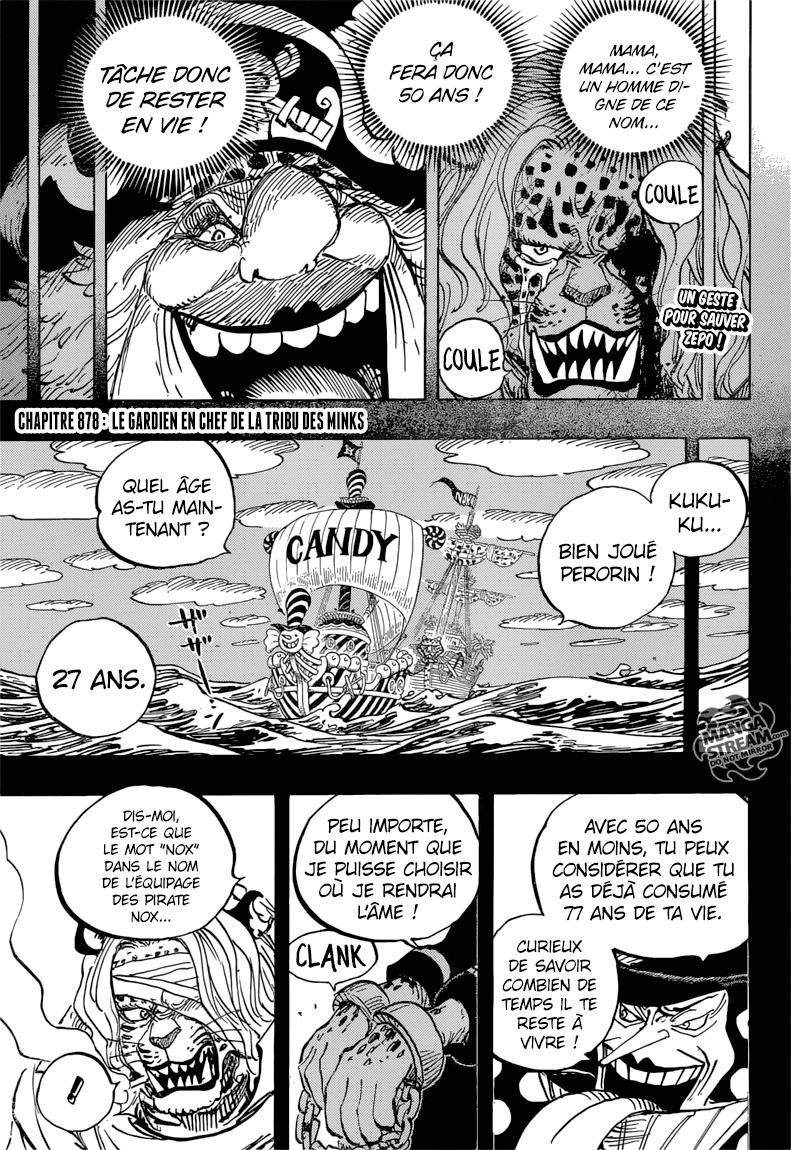 One Piece Scan 878 Le Gardien En Chef De La Tribu Des Minks Lire One Piece Scan En Ligne