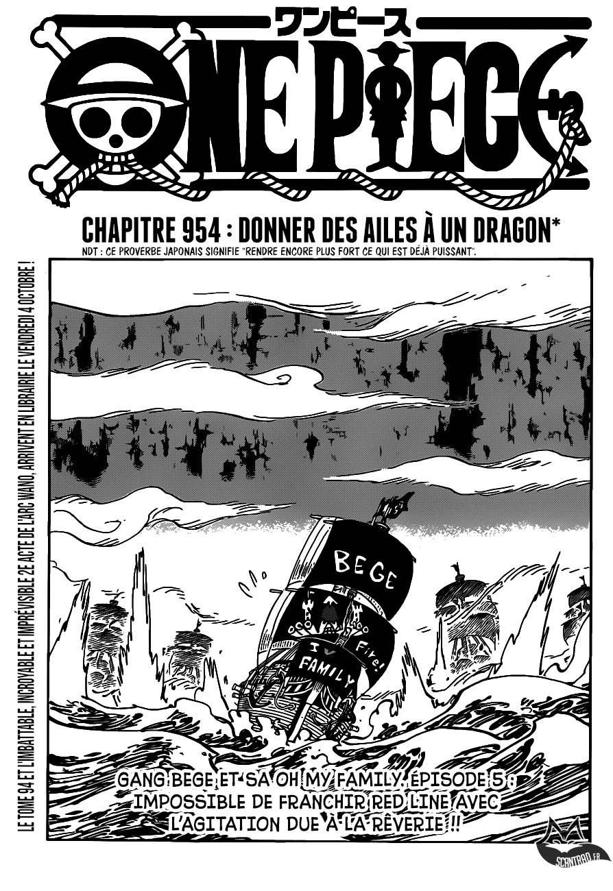 One Piece Scan 954 Donner Des Ailes A Un Dragon Lire One Piece Scan En Ligne