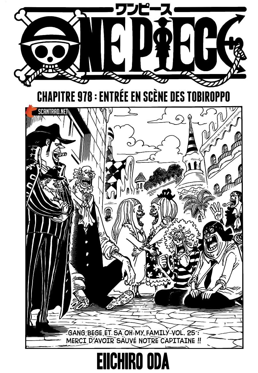 One Piece Scan 978 Entree En Scene Des Tobiroppo Lire One Piece Scan En Ligne